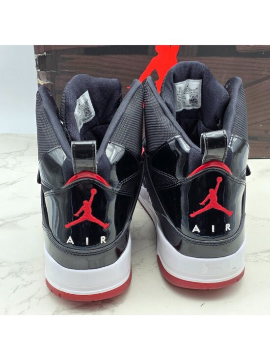 Nike Air Jordan Flight 45 High Bred Mens Size 13 Black Varsity Red White Sneaker main image 4